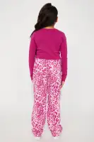 Mini Can't Be Tamed Jogger Pant Set(Pink/combo,4/5)