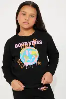 Mini Only Good Vibes Pants Set(Black/combo,4)