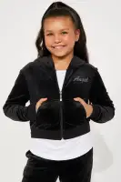 Mini Angel Wings Velour Set(Black,4/5)
