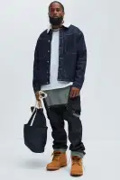 Paulie Contrast Trucker Jacket(Indigo,S)