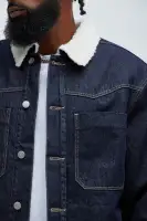 Paulie Contrast Trucker Jacket(Indigo,S)