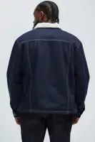 Paulie Contrast Trucker Jacket(Indigo,S)