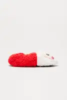 Mini Holiday Santa Plush Slippers(Red,S/M)