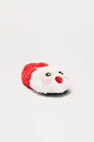 Mini Holiday Santa Plush Slippers(Red,S/M)