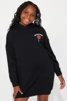 Mini Blessed With Roses Front/Back Dress(Black,4/5)
