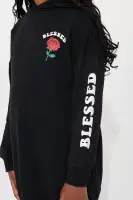 Mini Blessed With Roses Front/Back Dress(Black,4/5)