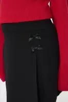Mini Bowie Flowy Mini Skirt(Black,7/8)