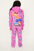 Mini Looney Tunes Members Only Fleece Jogger Set(Pink,4)
