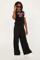 Mini Sporty In Chicago Two-Fer Jersey Top Matching Pant Set