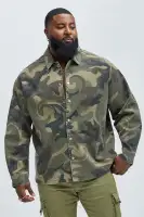 Won't Do Camo Long Sleeve Shirt(Camouflage,S)