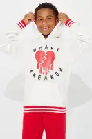 Mini Heart Breaker Fleece Set(Red/White,4/5)