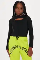 Mini Extremely Blessed Jogger Pant Set(Black/Green,4/5)