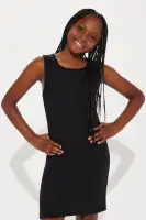 Mini Have A Blessed Day Dress Set(Black/Pink,4)