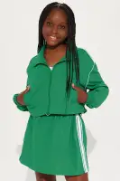 Mini Tennis Court Ready Skirt Set(Kelly Green,4)