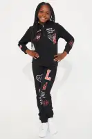 Mini Keep Loving Fleece Pant Set