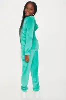 Mini V for Very Cute Velour Jogger Set(Green,4)