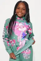 Mini Looney Tunes Love Is In The Air Fleece Jogger Set(Sage,4)
