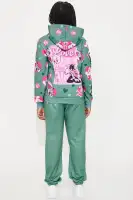 Mini Looney Tunes Love Is In The Air Fleece Jogger Set(Sage,4)