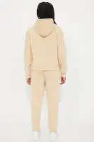 Mini Black Excellence Fleece Pant Set(Tan,XS)