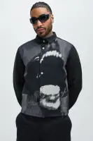 Rogue Tapestry Cropped Button Up Shirt