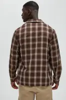 Boyle Plaid Shirt(Brown Combo,S)