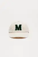 Mini Varsity M Baseball Hat(Ivory,OS)