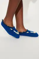 Mini Sonic Boys Fuzzy Ankle Slipper(Blue,S/M)