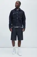 Carl Button Up Jacket(Indigo,S)