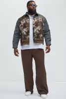 Cassiel Tapestry Cropped Button Up Shirt(Multi Color,S)