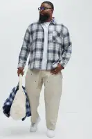 Dighton Plaid Shirt(Blue/combo,S)