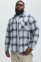 Dighton Plaid Shirt(Blue/combo,S)
