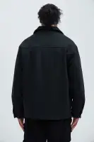 Ballou Pocket Button Up Shirt(Black,S)