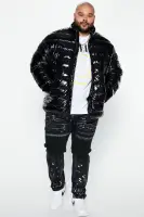 Shine On Puffer Jacket(Black,S)