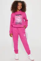 Mini Radiate Positivity Fleece Jogger Set