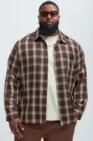 Boyle Plaid Shirt(Brown Combo,S)