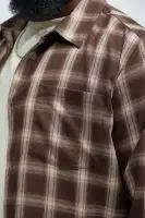 Boyle Plaid Shirt(Brown Combo,S)