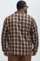 Boyle Plaid Shirt(Brown Combo,S)