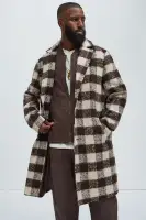 Extraordinary Brushed Mohair Wool Long Coat
