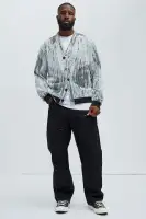 Livin' That Life Mohair Cardigan(Black/combo,S)