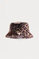 Mini Shimmer Cheetah Bucket Hat(Brown/combo,OS)