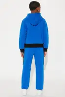 Mini Savage Colorblock Fleece Pant Set(Navy/combo,XS)