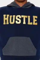 Mini Hustle Mode Colorblock Fleece Pant Set(Navy,XS)