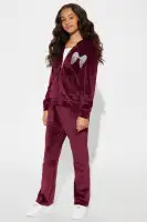 Mini Angel Wings Velour Pant Set