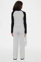 Mini Alizha Ribbed Pant Set(Grey/combo,4/5)
