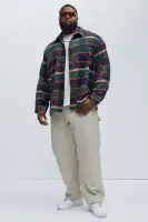 Zamora Flannel Button Up Shirt(Multi Color,S)