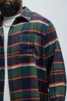 Zamora Flannel Button Up Shirt(Multi Color,S)