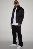 Wesley Packable Puffer Jacket(Black,S)