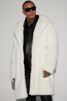 Caputo Faux Mink Fur Long Coat