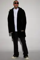 Cole Long Fur Coat(Black,S)
