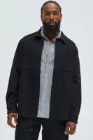 Talbot Wool Like Button Up Shirt